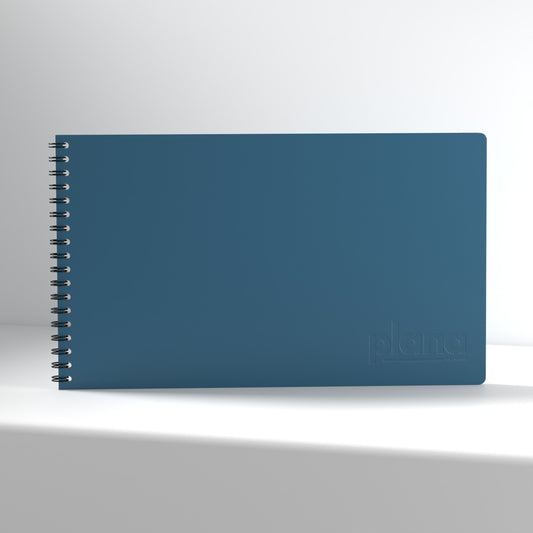 Plana Pro Oxford notebook with a spiral binding on a white background