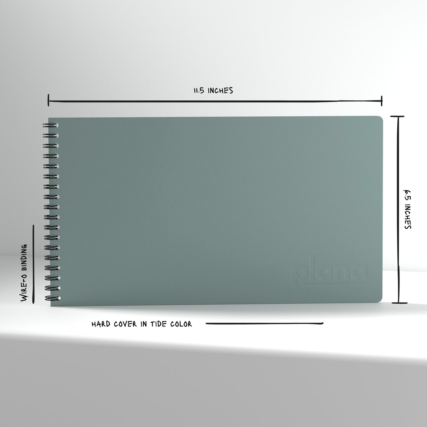 Plana Classic Tide with dimensions and material details on a white background