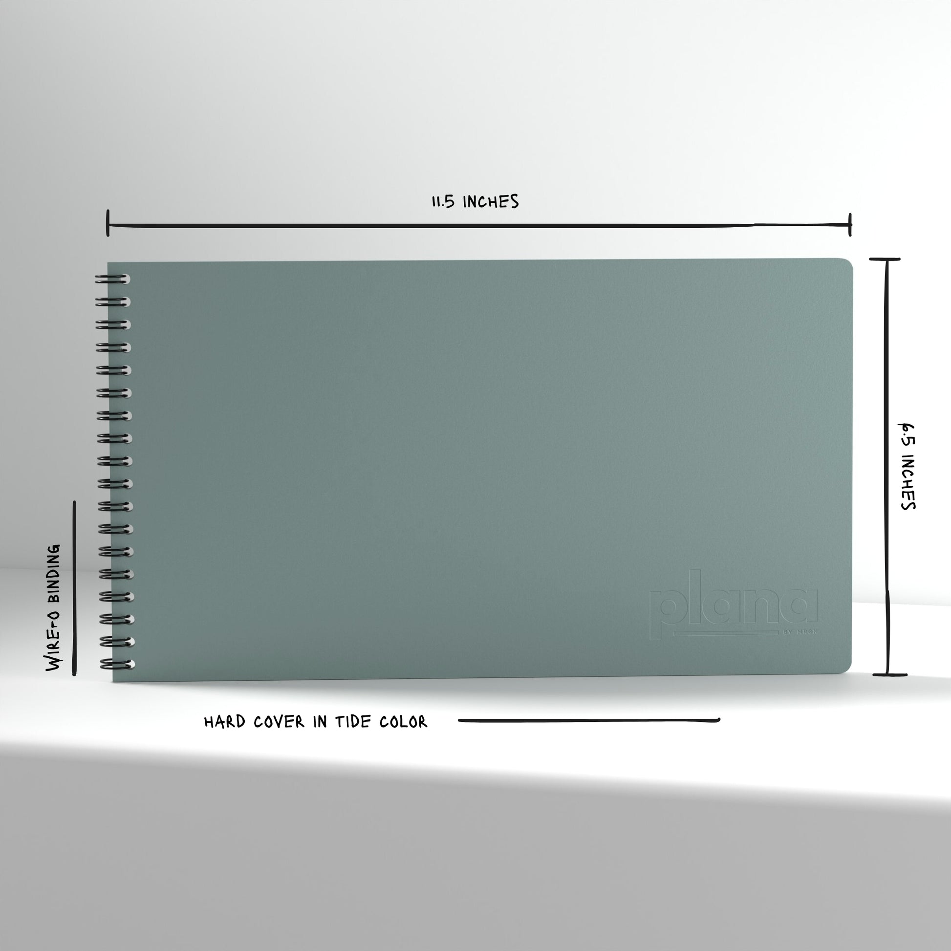 Plana Classic Tide with dimensions and material details on a white background