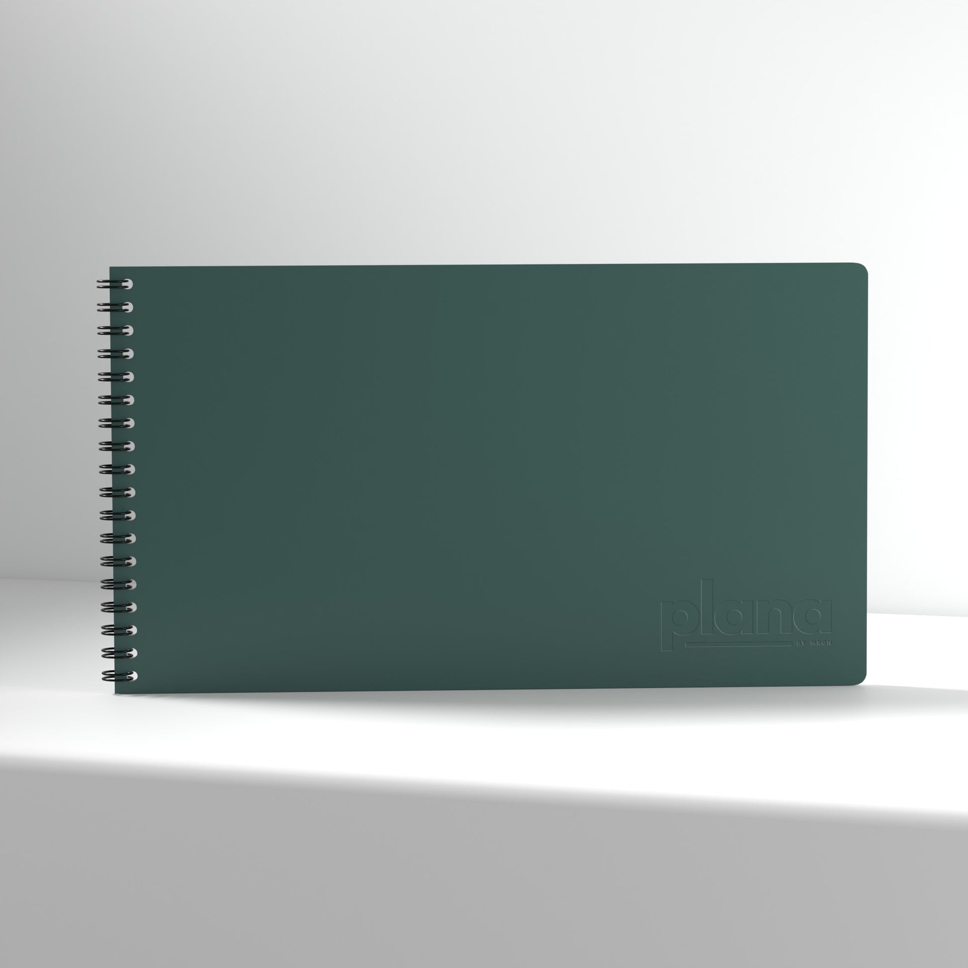 Plana Flex Hunter notebook with a spiral binding on a white background