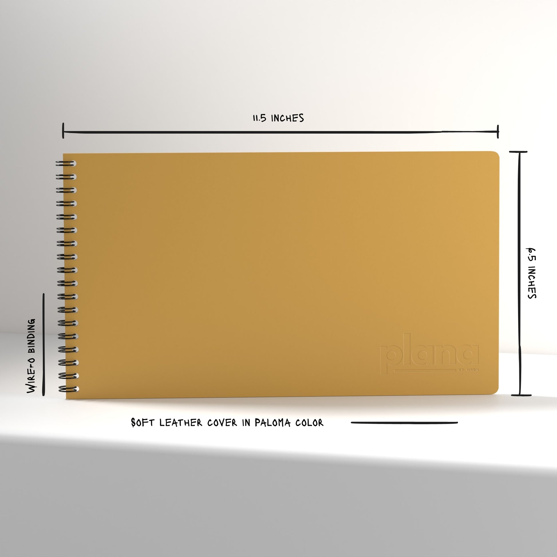 Plana Flex Paloma with dimensions and material details on a white background