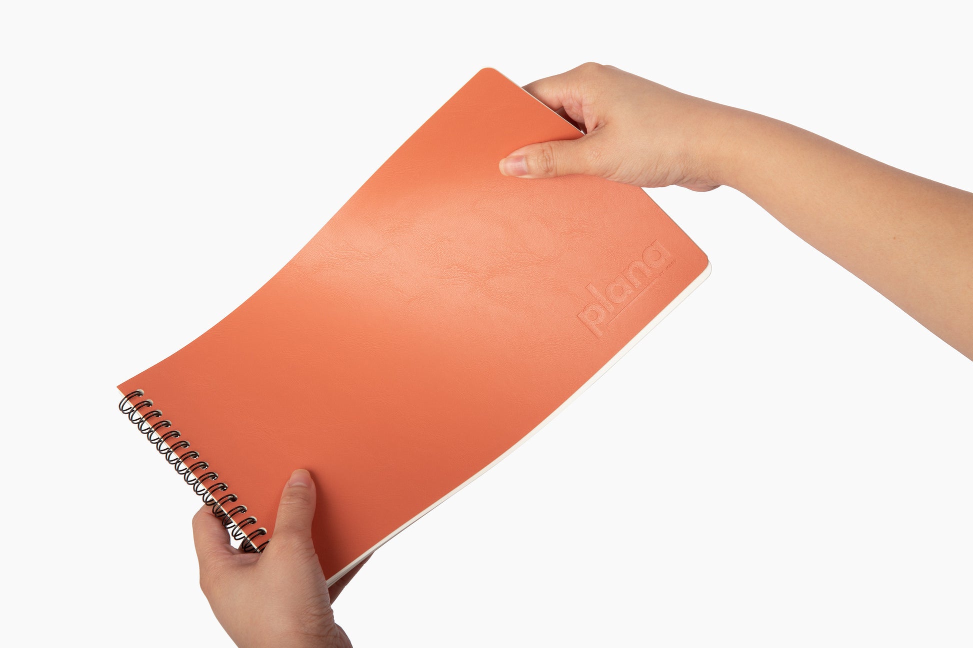 Plana Flex Watermelon notebook with showcasing the soft cover on a white background